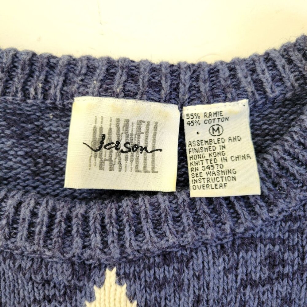 Vintage Stars and Stripes Americana Pullover Cotton Sweater - Picture 5 of 5